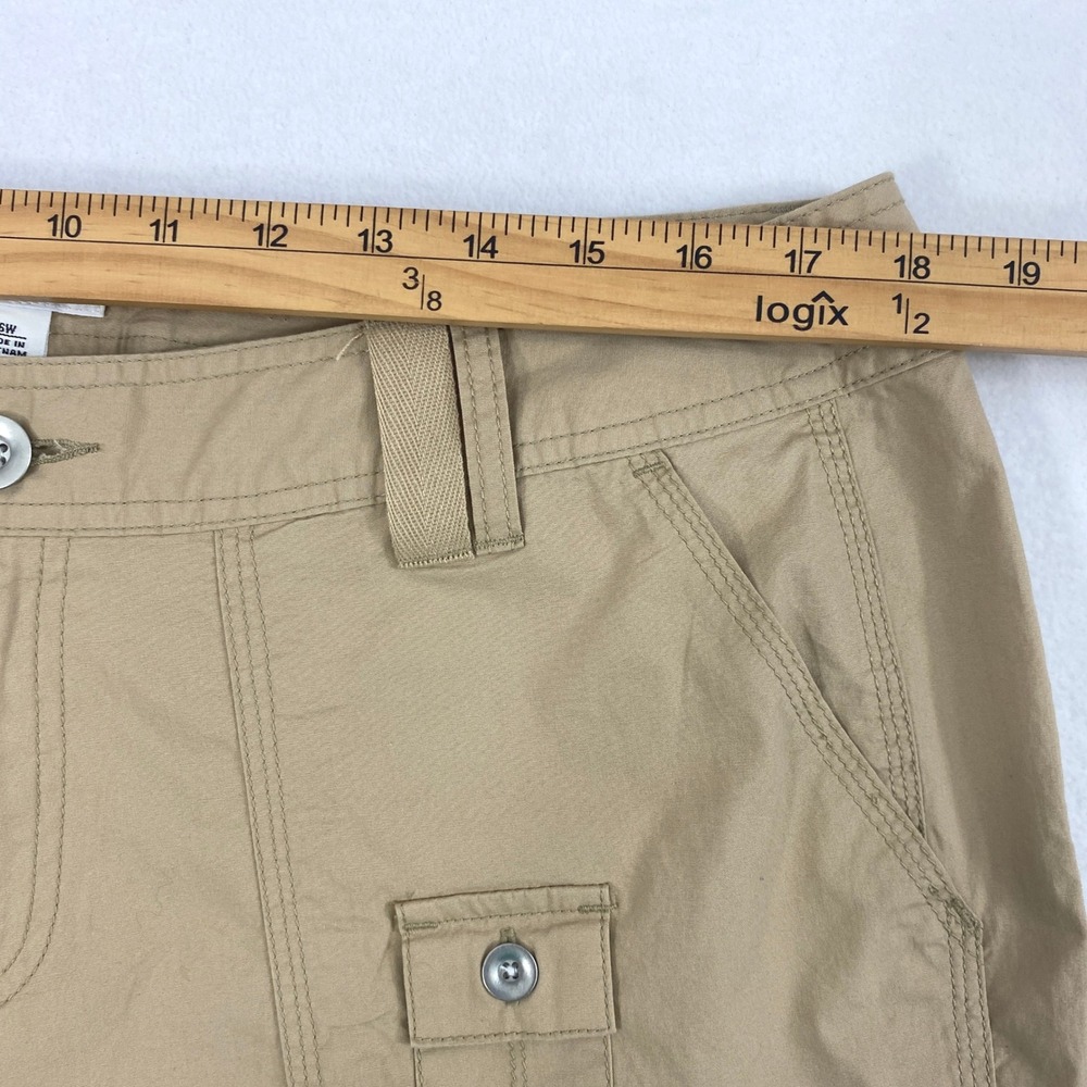 Cato Cargo Capri Pants Womens Plus Size 16W Tan Khaki Utility Crop Mid Rise Gorp - Picture 7 of 13